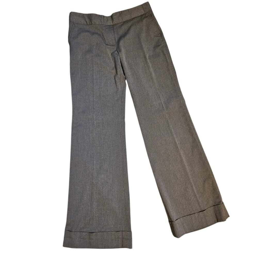 OLD NAVY Stretch Heather Brown dress pant wide leg trousers sz. 4R